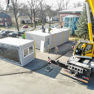 Langendorf erweitert Bürogebäude mit Containern, bis neues Werk gebaut wird