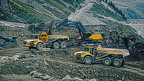 »Kühtai 2«: Handschlag-Qualität in Aktion mit Volvo CE und Ascendum