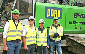 Einsatz im Hochgebirge: 40 t SENNEBOGEN Seilbagger unterstützt Bauarbeiten auf 2.200 m Seehöhe