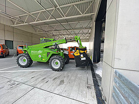 Teleskoplader mit Separator kombiniert