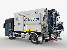 Kompakter Saugbagger für beengte Baustellen