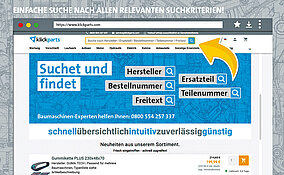 Klickparts: Mit selbstlernender Suchtechnologie zum passenden Baumaschinenersatzteil