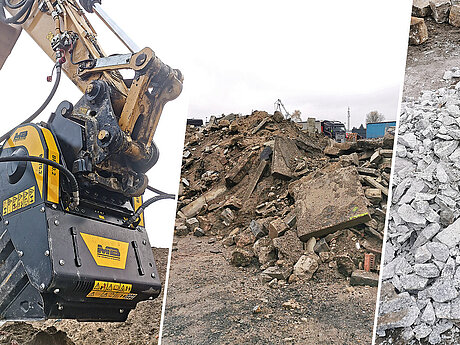 Auch im harten Granitstein überzeugend