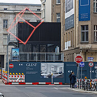 Zeppelin Rental: Showroom aus Raumsystemen als Blickfang in Berlin