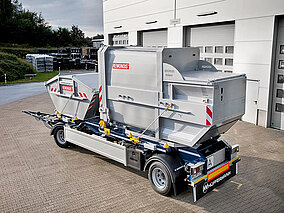 Für den flexiblen Einsatz mit Absetzbehältern