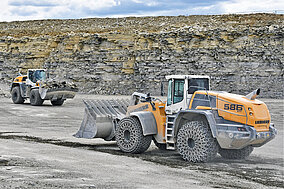 Liebherr France: Sparsame Radlader im Gewinnungseinsatz