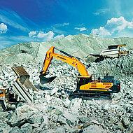 Hyundai Construction Equipment: Vier Gro&szlig;ger&auml;te auf der Steinexpo