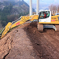 Liebherr-Raupenbagger R 936 mit Abgasstufe IV / Tier 4f im Einsatz