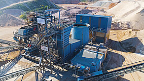 Flottweg: Sandaufbereitung mit Schleudergang