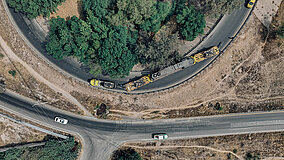 Im Einsatz, wenn Schienen fehlen