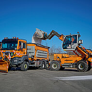 Winterdienstfahrzeuge effizient beladen