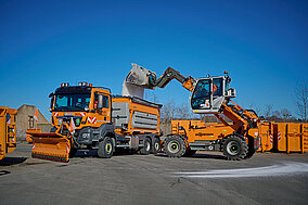 Winterdienstfahrzeuge effizient beladen