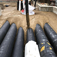 Fl&uuml;ssigboden als Alternative zur Verf&uuml;llung mit Sand