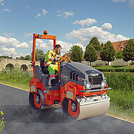 Kompakte Tandemwalzen und Walzenz&uuml;ge jetzt auch vollelektrisch