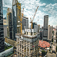 Kranklettern in Singapur