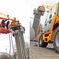 Flexible Hebetechnik f&uuml;r Laser-Entkalker