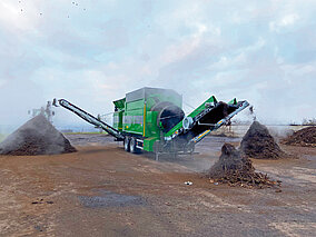 Doppeltrommel-Siebanlagen in grüner Mission unterwegs