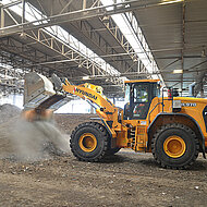 Hyundai: Schwerer Radlader-Einsatz in der Entsorgungswirtschaft