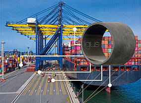 Schwere Lasten schmierfrei gelagert