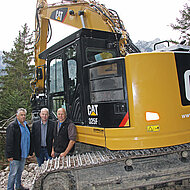 Zeppelin: Baggern in den Allg&auml;uer Alpen