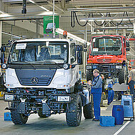 Produktionsjubil&auml;um: 20 Jahre Unimog-Fertigung in W&ouml;rth