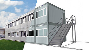 Temporäre Gebäude mit neuem 3D-Konfiguratur schnell und individuell planen