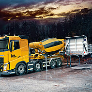 Liebherr Mischtechnik: Flexibilit&auml;t beim Betontransport durch Wechselsystem
