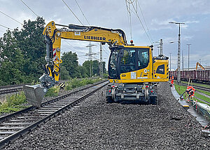 Pr&auml;zision bei Weichenverlegung