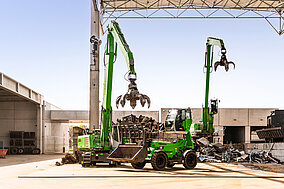 Metallsortierung auf dem Schrottplatz