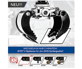DMS Technologie: Der Schlüssel zur Effizienz der Baumaschine ist das Anbaugerät. 