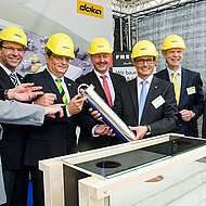 Grundstein f&uuml;r Logistik-Center gelegt