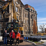 Der HYDREMA war f&uuml;r RLB in Dresden eine wichtige Schl&uuml;sselmaschine
