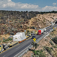 Herausfordernder Schwerlasttransport in Mexiko