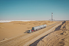 Goldhofer: Sicher und pünktlich in den Solar-Park