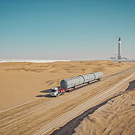 Goldhofer: Sicher und p&uuml;nktlich in den Solar-Park