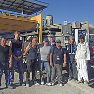 Spezialisten aus Cadenberge setzten Betonmischanlage in Afghanistan instand