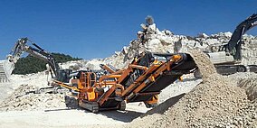 Rockster - der zuverlässige Partner beim Straßenbau im Süden der Türkei - der Prallbrecher R1100S im Langzeiteinsatz.