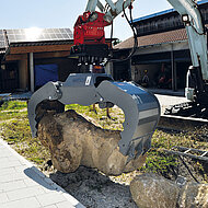 Kinshofer: Mehrzweckgreifer f&uuml;r Mini- und Kompaktbagger