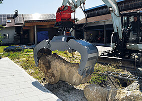 Kinshofer: Mehrzweckgreifer für Mini- und Kompaktbagger