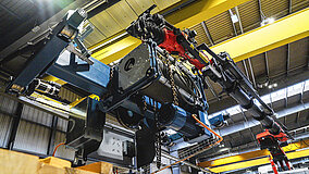 Hallenkranmontage bei beengten Platzverhältnissen