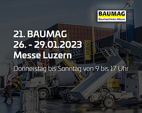Die BAUMAG 2022 kann nicht vom 13. bis 16. Januar stattfinden und wird auf 2023 verschoben.
