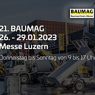 Die BAUMAG 2022 kann nicht vom 13. bis 16. Januar stattfinden und wird auf 2023 verschoben.