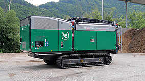 Zerkleinern und sieben mit Elektroantrieb