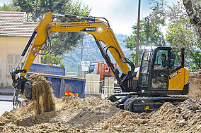 SANY: Kurzheckbagger will mit Kraft, Sparsamkeit und Komfort überzeugen