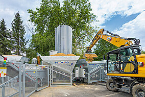 Frischbeton und Baustoffe auf Knopfdruck