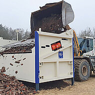 Recyclingsieb erfolgreich im Einsatz