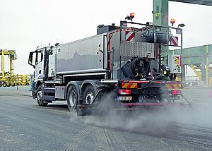 Anspritzmaschine &raquo;HK 1000 PH&laquo;  im Einsatz in Belgien