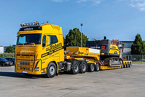 ES-GE Nutzfahrzeuge: Neuen Tiefbettauflieger mit Dolly ausgeliefert