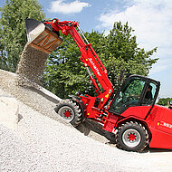 Knickgelenkte Teleradlader f&uuml;r Biogasanlagen und Landwirtschaft