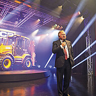 Gro&szlig;er Bahnhof bei JCB in Rocester